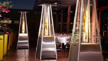 outdoor pyramid heaters